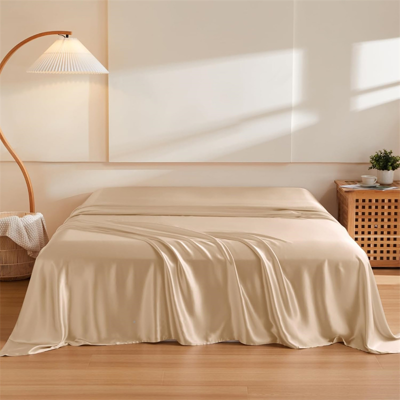 Silk Sheet Set - 1PC Mulberry Silk Flat Sheet Luxury