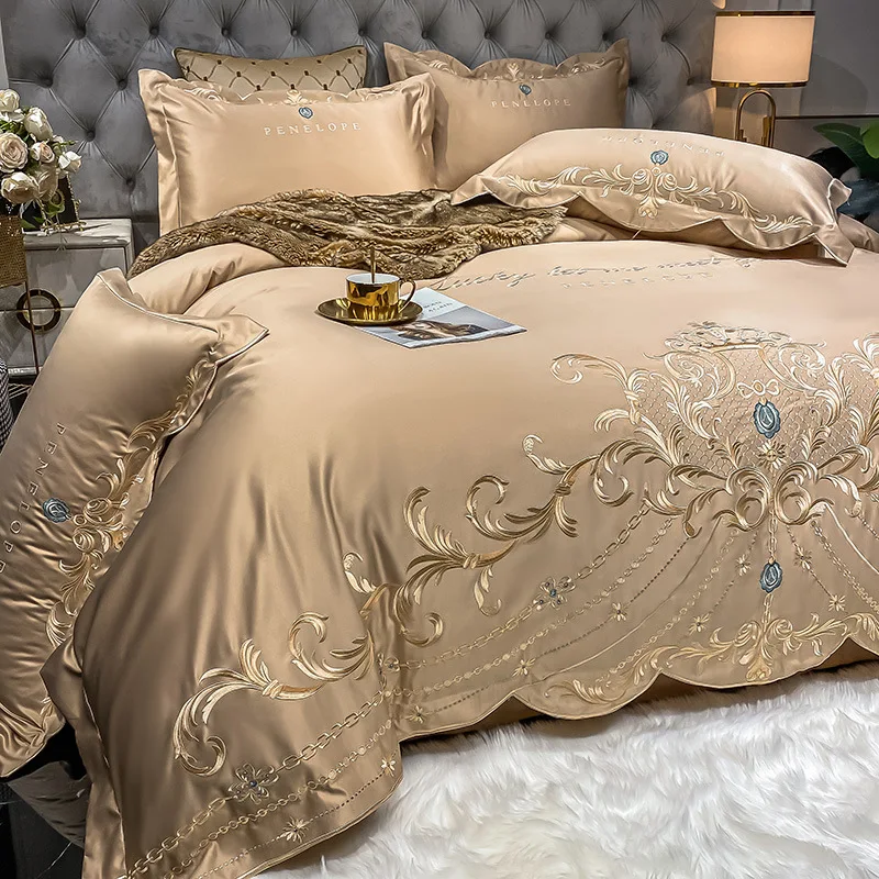 Silk Sheet Set - European-Style Bed Sheet Four-Piece Set 100