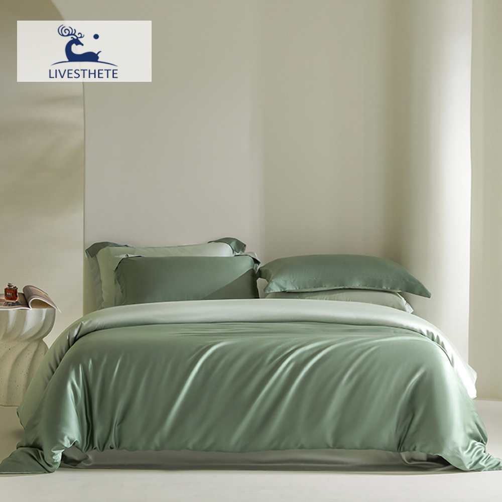Silk Sheet Set - Liv-Esthete Double Color Noble 100% Silk