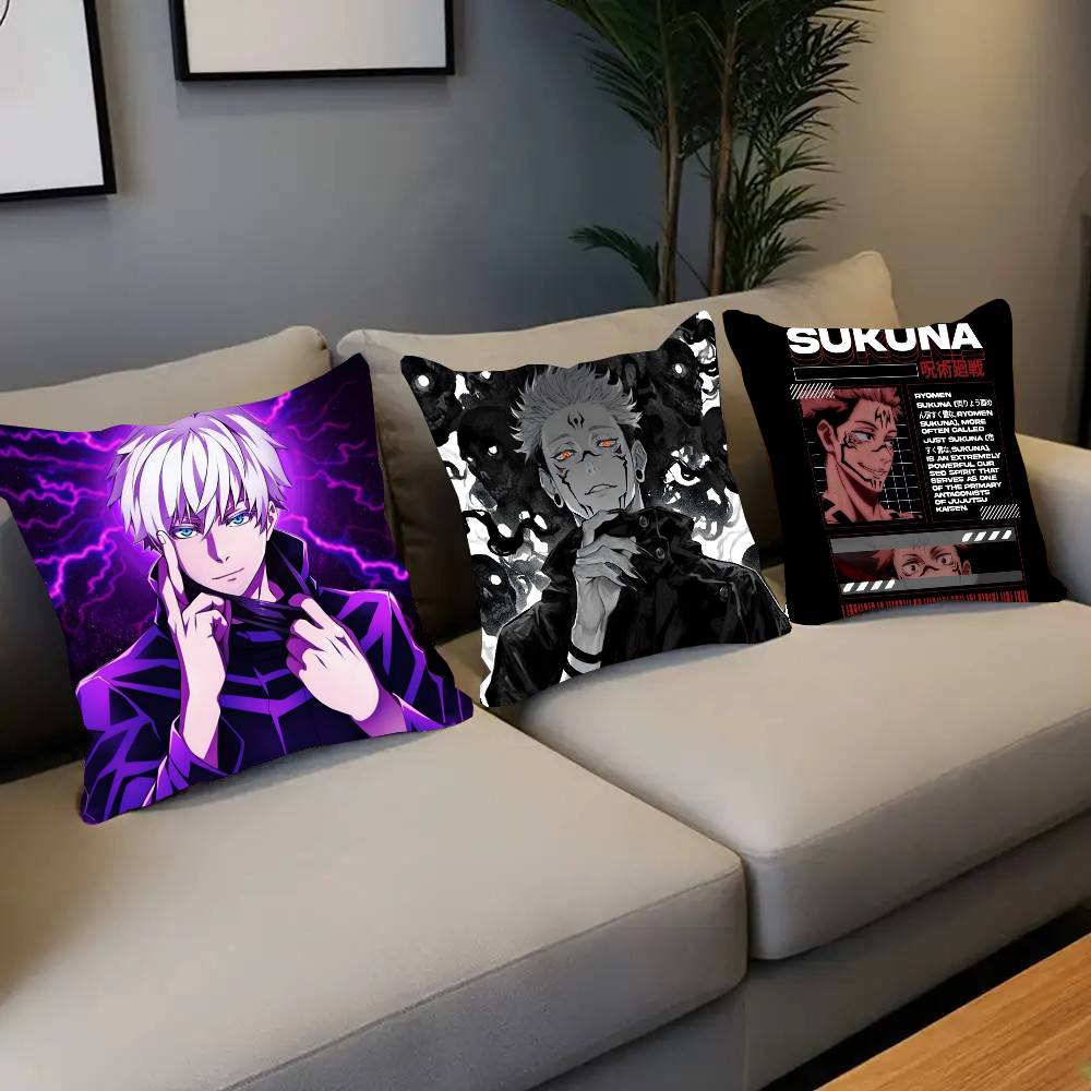 Home Textiles Throw - Hot Anime Jujutsu Kaisen Pillow Case