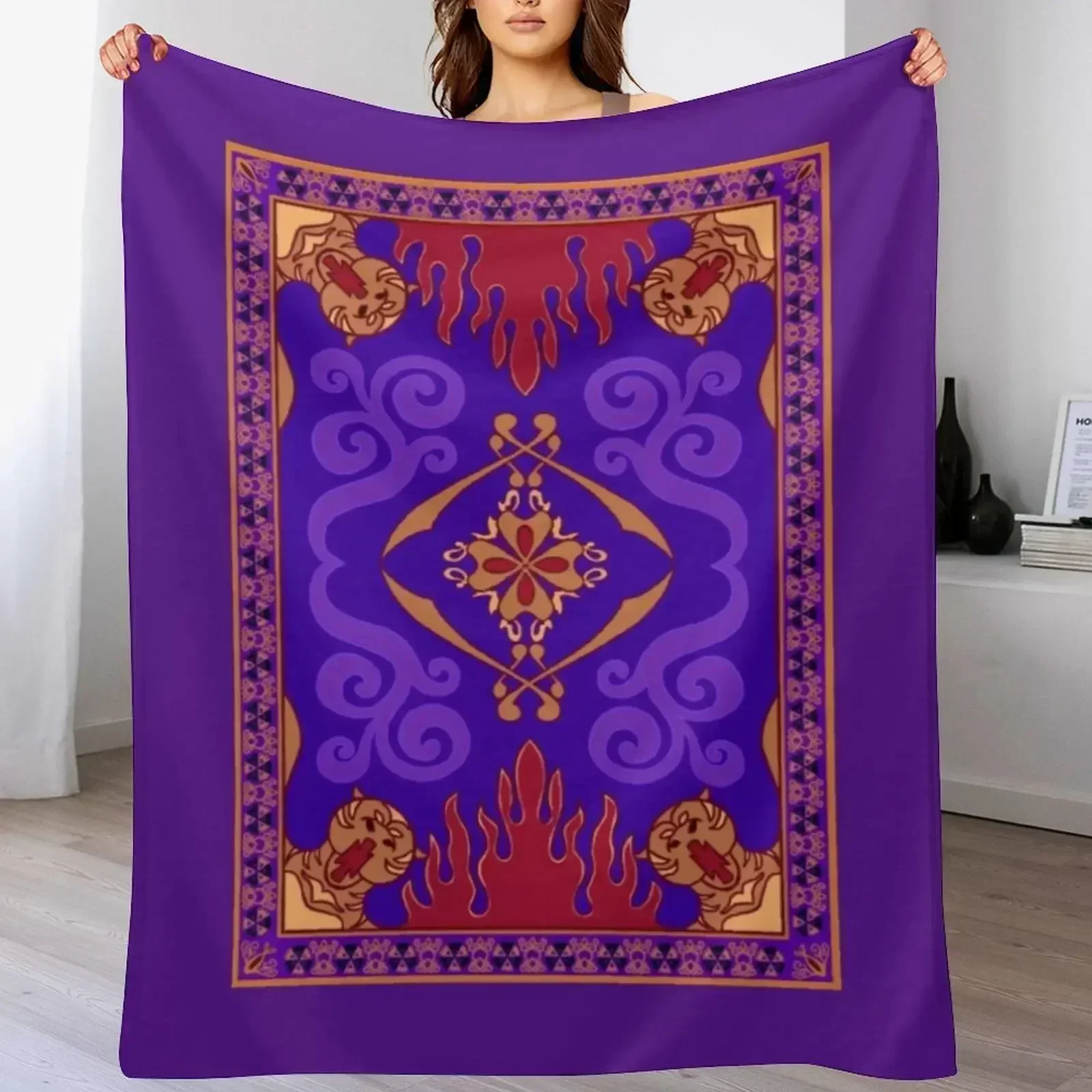 Home Textiles Throw - Aladdin Magic Carpet Throw Blanket Perfect