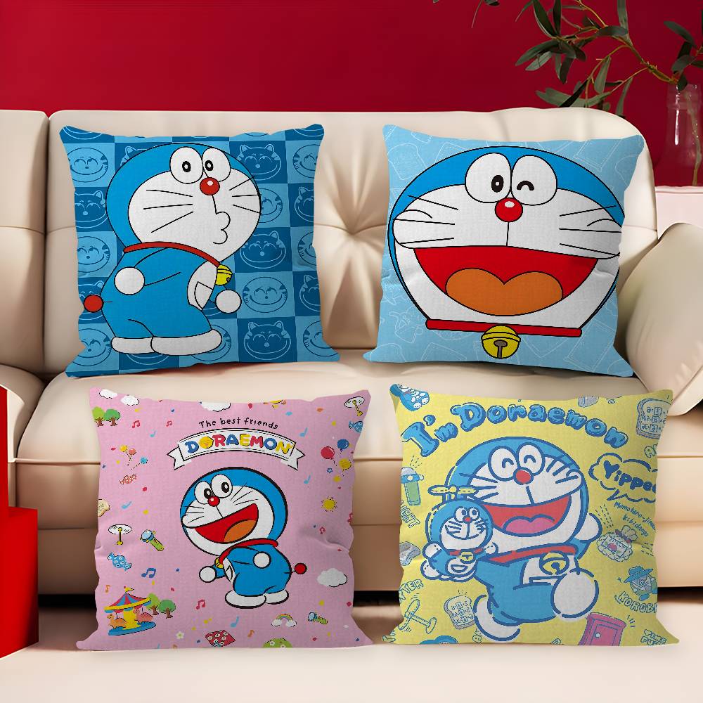Home Textiles Throw - Funny D-Doraemon Cartoon Cushion Cover Pillowcase