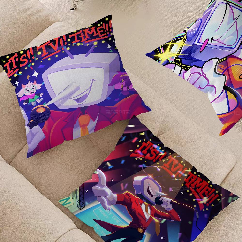 Home Textiles Throw - Game D-Deltarune Tenna Cushion Cover Car