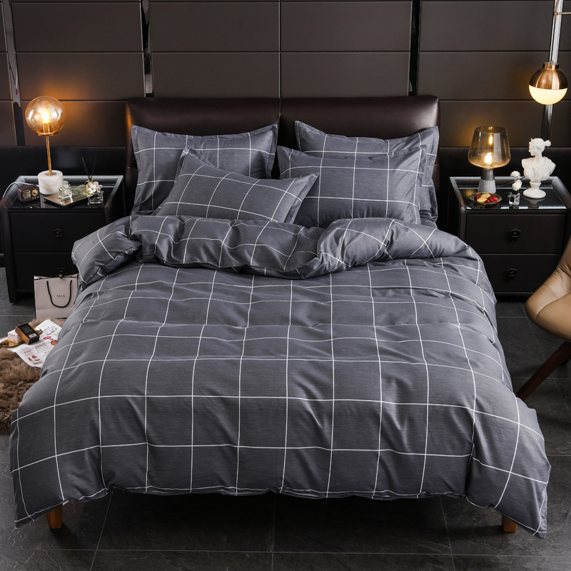 Double Bed Plaid Quilt Cover M - Bed Sheet Microfiber recension och pris