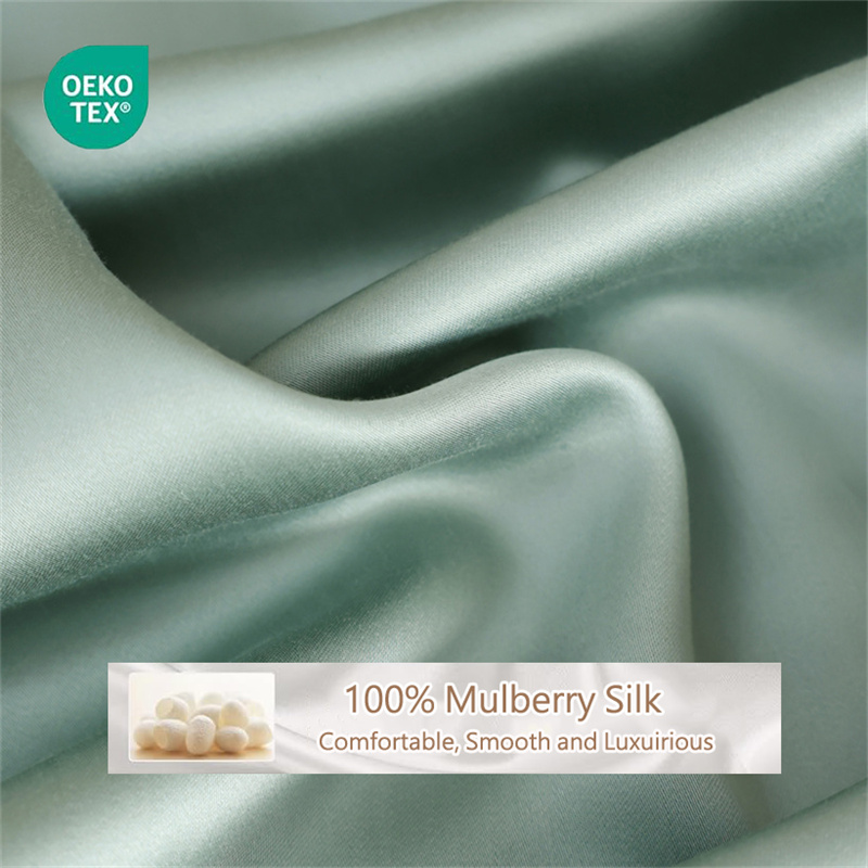 100% Mulberry Silk Fitted Bed  - Silk Sheet Set recension och pris