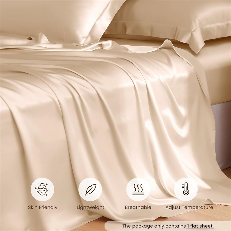 1PC Mulberry Silk Flat Sheet L - Silk Sheet Set recension och pris