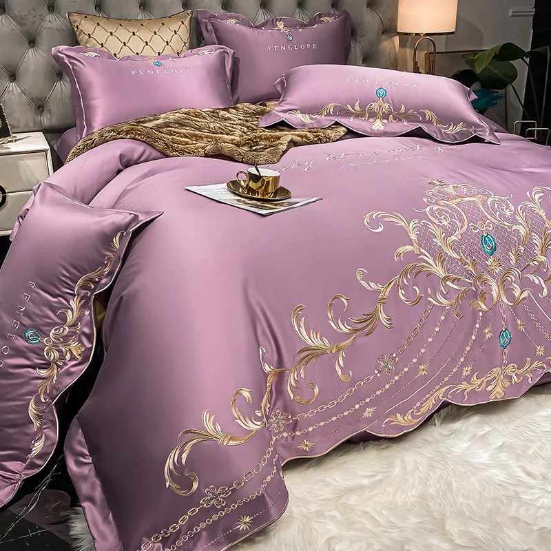 European-Style Bed Sheet Four- - Silk Sheet Set recension och pris