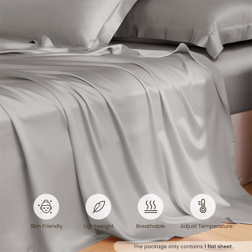 Luxury 100% Mulberry Silk Flat - Silk Sheet Set recension och pris