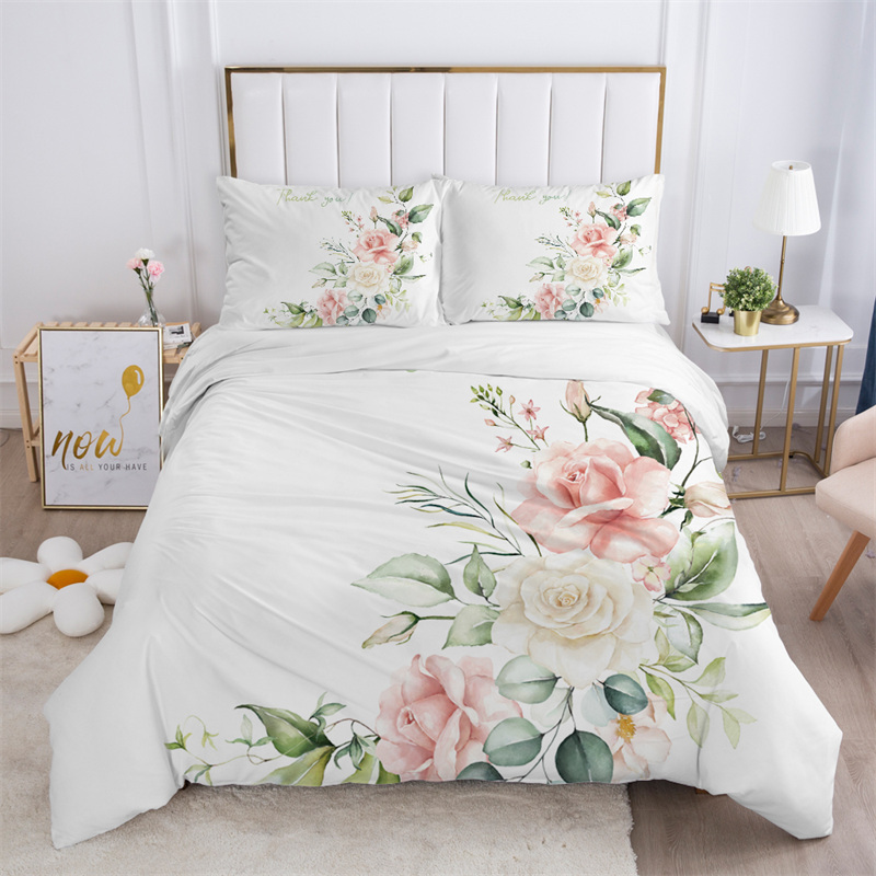 Rustic Flower White Bedding Se - Bed Sheet Microfiber recension och pris