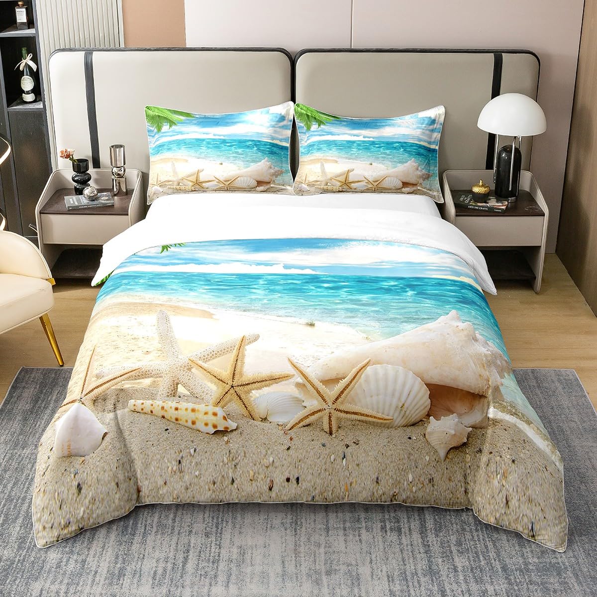 Beach Comforter Cover, Coastal - Bed Sheet Microfiber recension och pris