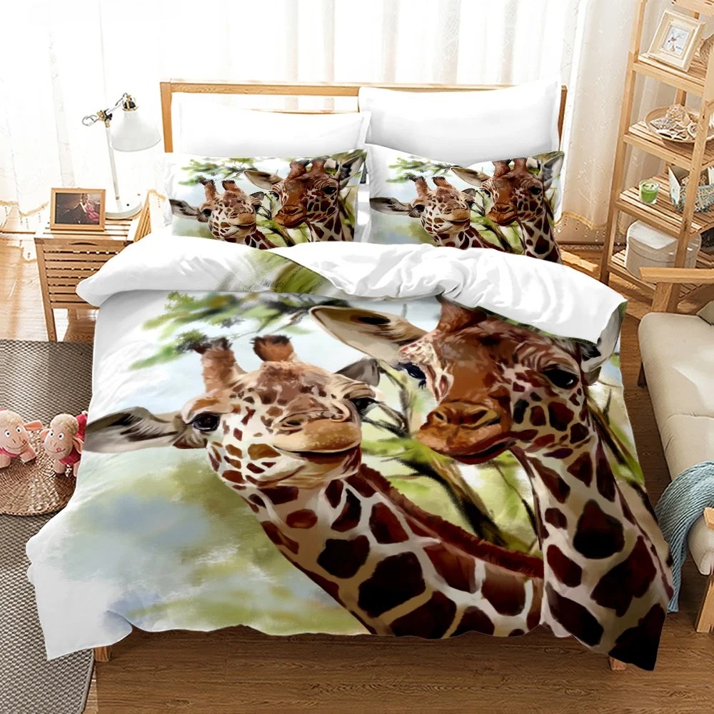 African Animals Giraffe Sunset - Home Textiles Bedding recension och pris
