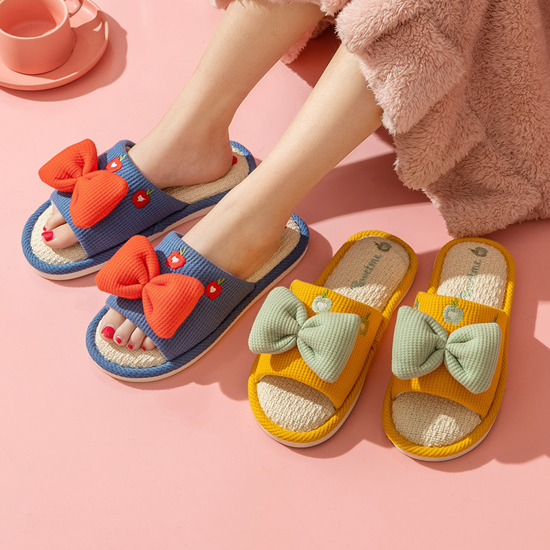 Comfort Linen Slippers for Cou - Home Textile recension och pris