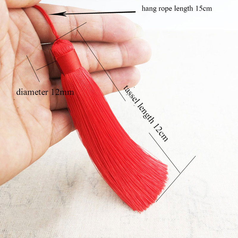 1Pcs 12CM Polyester Silk Beads - Home Ec Textiles recension och pris