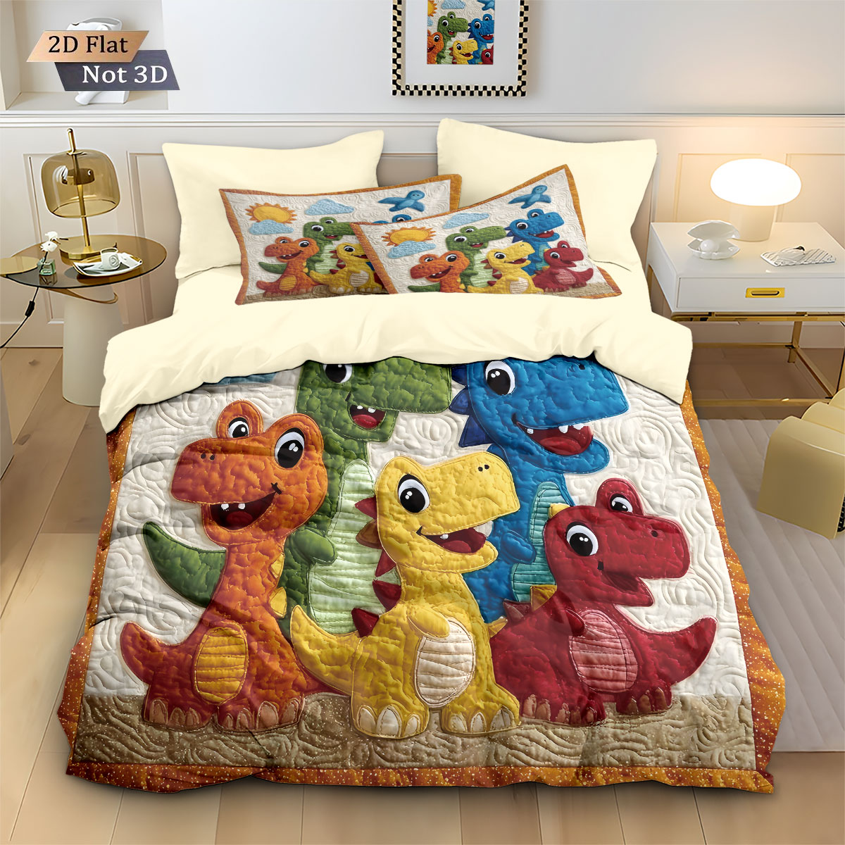 3pcs cartoon dinosaur animal p - Home Textiles Bedding recension och pris