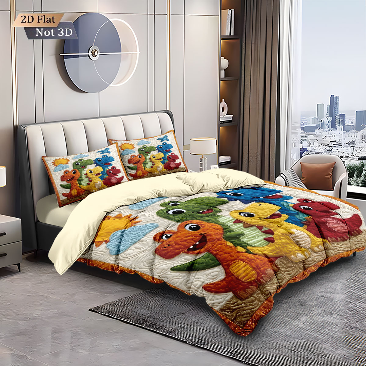 3pcs cartoon dinosaur animal p - Home Textiles Bedding recension och pris