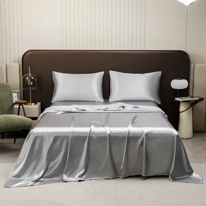2/3PCS Luxurious Satin Fitted  - Silk Sheet Set recension och pris