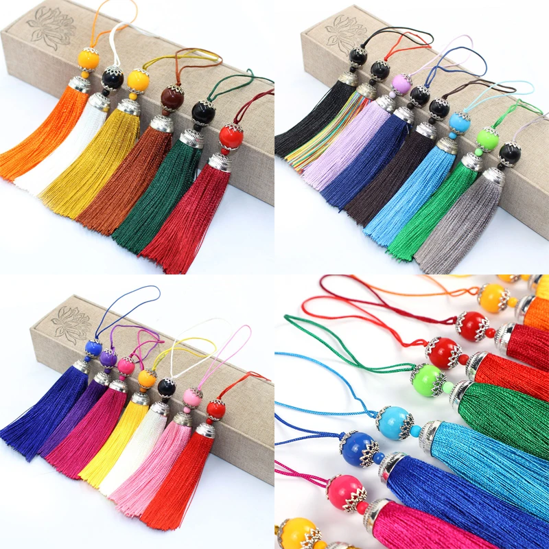 2/5Pcs 8CM Silk Tassel with Ac - Home Ec Textiles recension och pris