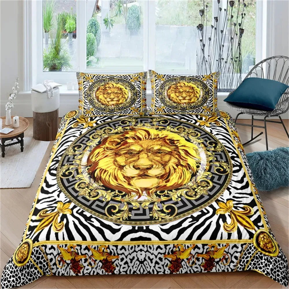 Baroque Modern Art 3D Golden L - Bed Sheet Microfiber recension och pris