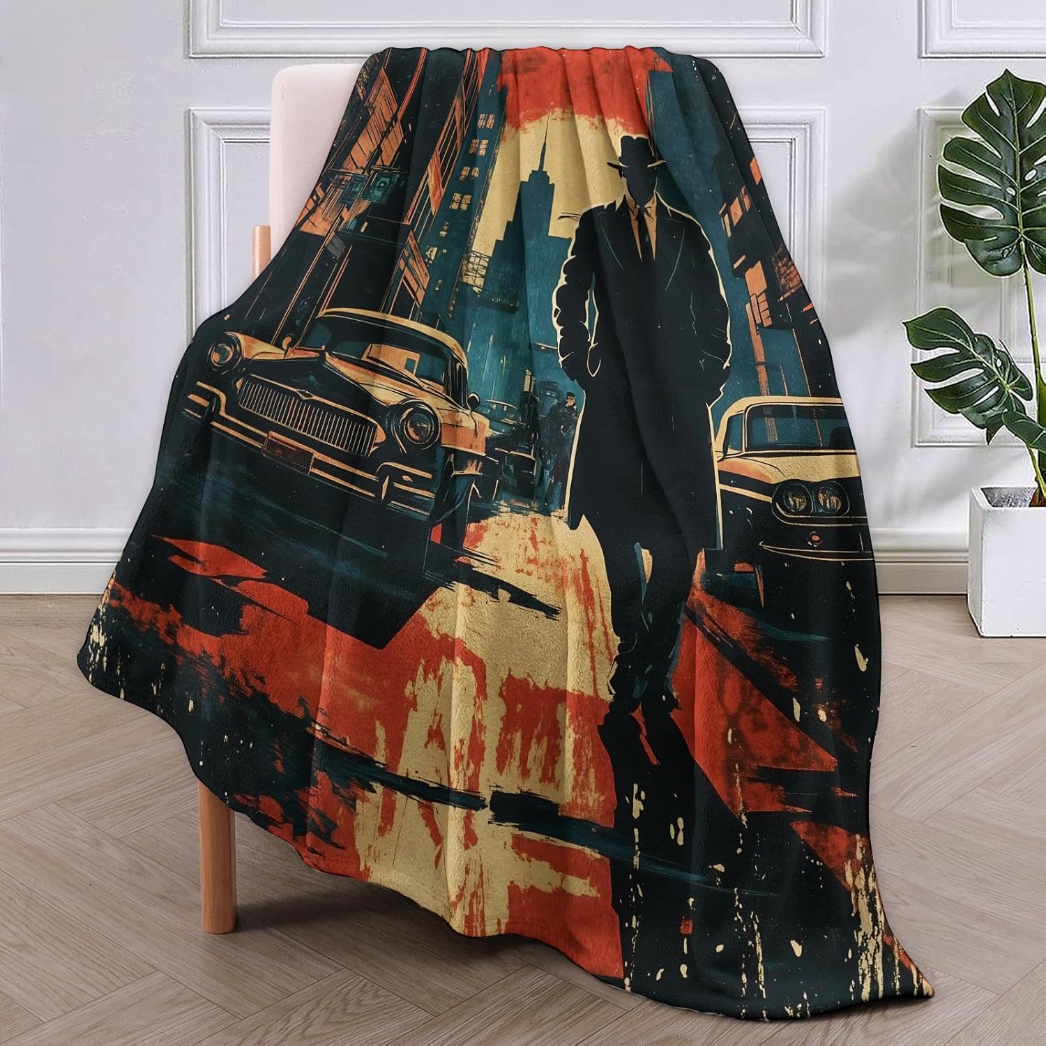 Noir Detective Blanket Gifts f - Home Textiles Throw recension och pris