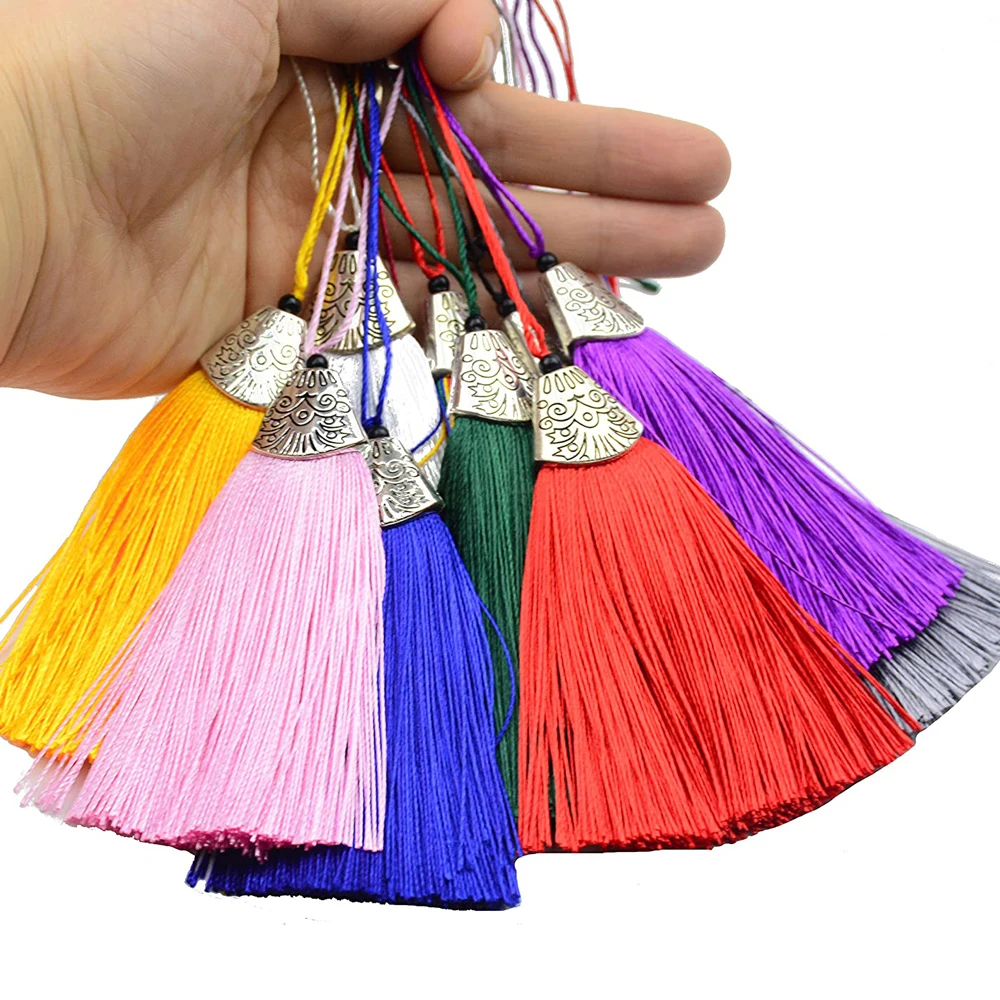5/10Pcs Silky Handmade Tassels - Home Ec Textiles recension och pris