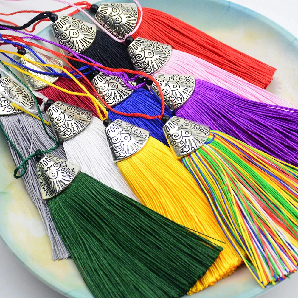 5/10Pcs Silky Handmade Tassels - Home Ec Textiles recension och pris